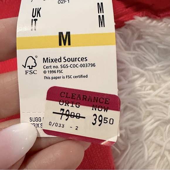 Anne Klein Vibrant Raspberry Red Open-Knit Cardigan Size M - Picture 11 of 15